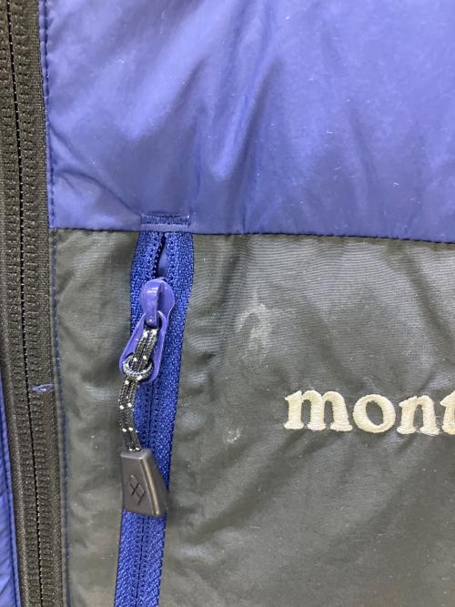 mont-bell（モンベル）mont-bell (モンベル) リバーシブルダウンジャケット ブラック×パープル サイズ:XLの古着・服飾アイテム
