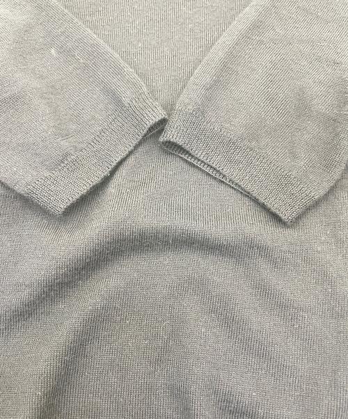 CELINE（セリーヌ）CELINE (セリーヌ) トリオンフ刺繍半袖ニット ネイビー サイズ:sの古着・服飾アイテム