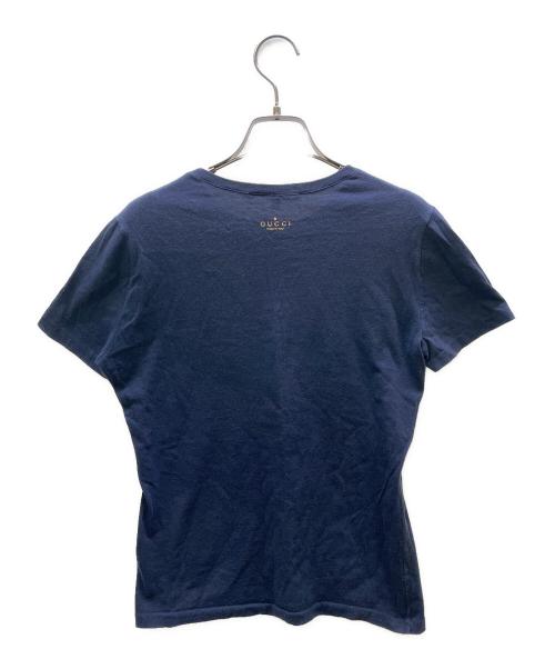 GUCCI（グッチ）GUCCI (グッチ) 半袖カットソー ネイビー サイズ:Sの古着・服飾アイテム