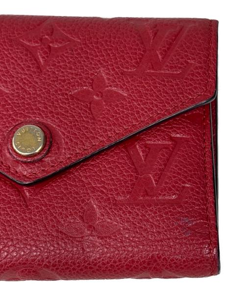 LOUIS VUITTON（ルイ ヴィトン）LOUIS VUITTON (ルイ ヴィトン) 3つ折り財布　アンプラント ポルトフォイユヴィクトリーヌ レッドの古着・服飾アイテム