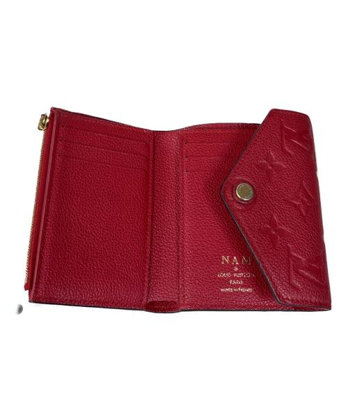 LOUIS VUITTON（ルイ ヴィトン）LOUIS VUITTON (ルイ ヴィトン) 3つ折り財布　アンプラント ポルトフォイユヴィクトリーヌ レッドの古着・服飾アイテム