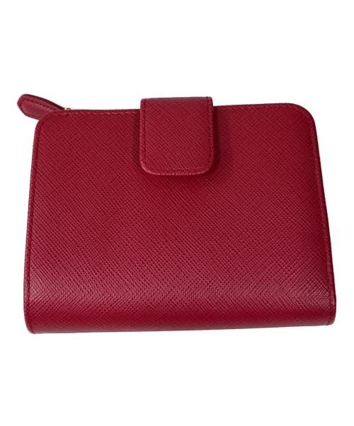 PRADA（プラダ）PRADA (プラダ) 2つ折り財布 レッドの古着・服飾アイテム