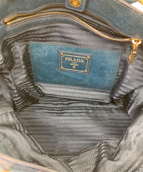 PRADA（プラダ）PRADA (プラダ) 2WAYバッグ グリーンの古着・服飾アイテム