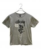 stussyステューシー）の古着「半袖カットソー」｜グレー