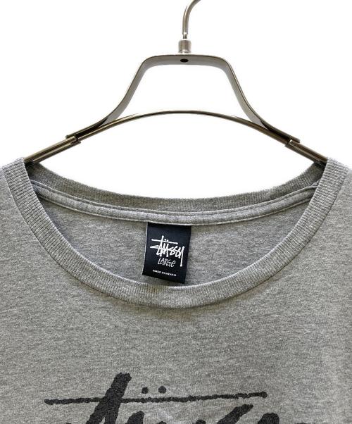 stussy（ステューシー）stussy (ステューシー) 半袖カットソー グレー サイズ:Lの古着・服飾アイテム