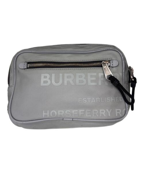 BURBERRY（バーバリー）BURBERRY (バーバリー) ボディーバッグ　ホースフェリー グレーの古着・服飾アイテム