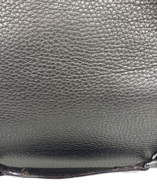 GUCCI（グッチ）GUCCI (グッチ) チェーンショルダーバッグ　インターロッキング メタリックグレーの古着・服飾アイテム