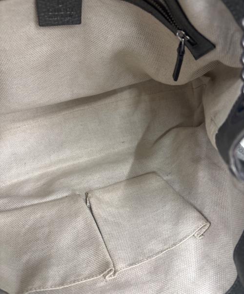GUCCI（グッチ）GUCCI (グッチ) チェーンショルダーバッグ　インターロッキング メタリックグレーの古着・服飾アイテム