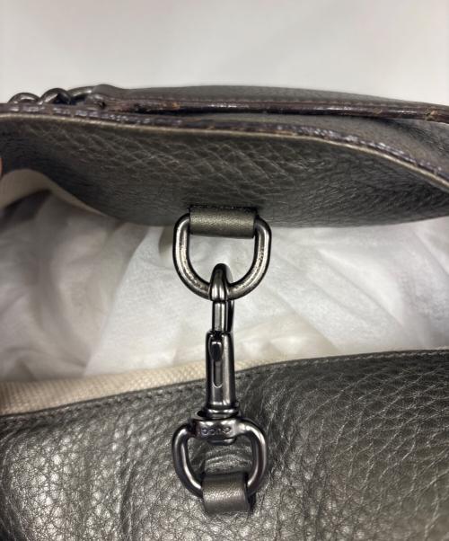 GUCCI（グッチ）GUCCI (グッチ) チェーンショルダーバッグ　インターロッキング メタリックグレーの古着・服飾アイテム