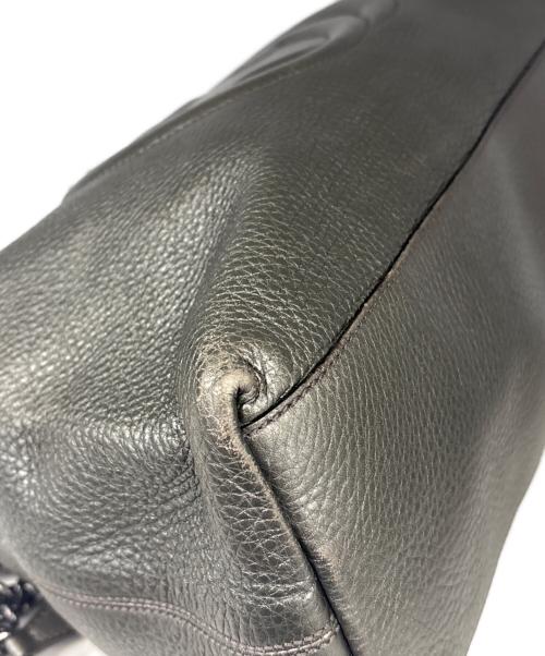 GUCCI（グッチ）GUCCI (グッチ) チェーンショルダーバッグ　インターロッキング メタリックグレーの古着・服飾アイテム