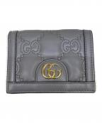 GUCCIグッチ）の古着「コンパクトウォレット　GGマトラッセ」｜グレー