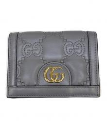 GUCCI（グッチ）の古着「コンパクトウォレット　GGマトラッセ」｜グレー
