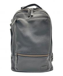 TUMI（トゥミ）の古着「レザーリュック　HARRISON　ハリソン」｜ブラック