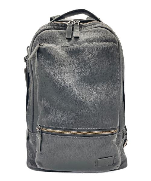 TUMI（トゥミ）TUMI (トゥミ) レザーリュック　HARRISON　ハリソン ブラックの古着・服飾アイテム