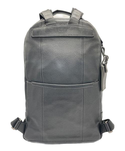 TUMI（トゥミ）TUMI (トゥミ) レザーリュック　HARRISON　ハリソン ブラックの古着・服飾アイテム