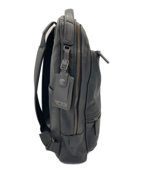 TUMI（トゥミ）TUMI (トゥミ) レザーリュック　HARRISON　ハリソン ブラックの古着・服飾アイテム
