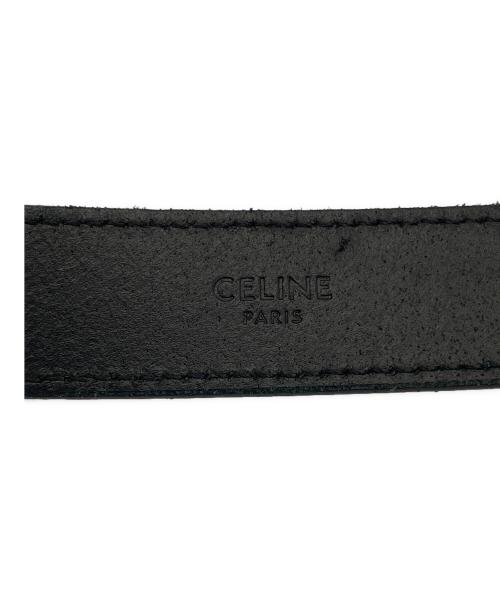 CELINE（セリーヌ）CELINE (セリーヌ) レザーベルト ブラック サイズ:75の古着・服飾アイテム