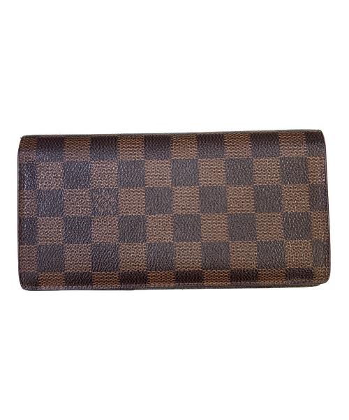 LOUIS VUITTON（ルイ ヴィトン）LOUIS VUITTON (ルイ ヴィトン) 長財布　ポルトフォイユ ブラザ ブラウンの古着・服飾アイテム