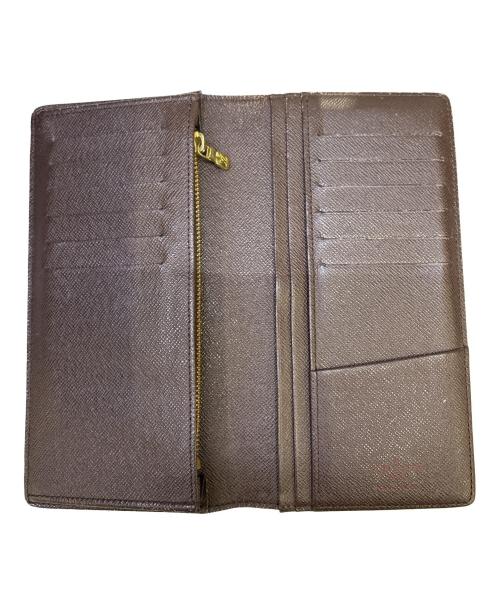 LOUIS VUITTON（ルイ ヴィトン）LOUIS VUITTON (ルイ ヴィトン) 長財布　ポルトフォイユ ブラザ ブラウンの古着・服飾アイテム