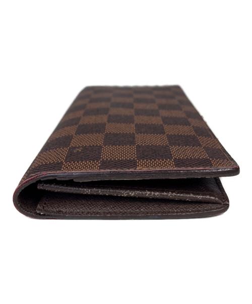 LOUIS VUITTON（ルイ ヴィトン）LOUIS VUITTON (ルイ ヴィトン) 長財布　ポルトフォイユ ブラザ ブラウンの古着・服飾アイテム