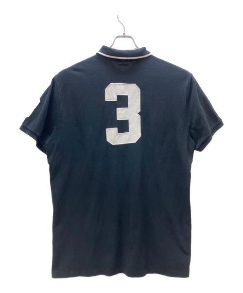 POLO RALPH LAUREN（ポロ・ラルフローレン）POLO RALPH LAUREN (ポロ・ラルフローレン) ポロシャツ ブラック×ゴールド サイズ:XLの古着・服飾アイテム