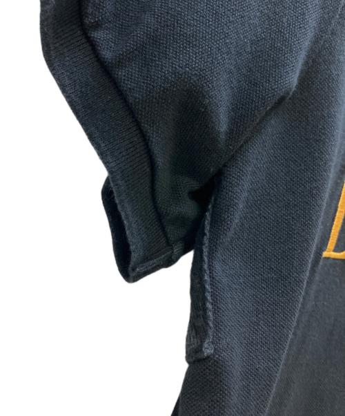 POLO RALPH LAUREN（ポロ・ラルフローレン）POLO RALPH LAUREN (ポロ・ラルフローレン) ポロシャツ ブラック×ゴールド サイズ:XLの古着・服飾アイテム