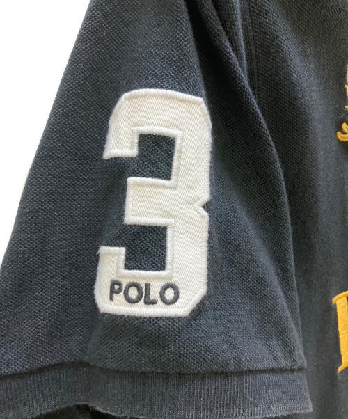 POLO RALPH LAUREN（ポロ・ラルフローレン）POLO RALPH LAUREN (ポロ・ラルフローレン) ポロシャツ ブラック×ゴールド サイズ:XLの古着・服飾アイテム