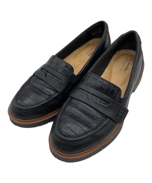 CLARKS（クラークス）CLARKS (クラークス) ローファー ブラック サイズ:23.5cmの古着・服飾アイテム