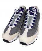 NIKEナイキ）の古着「WMNS AIR MAX 95 BIG BUBBLE WHITE/COURT PURPLE-EMERALD GREEN」｜ホワイト×グレー