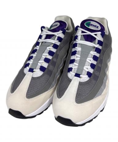 NIKE ナイキ スニーカー 28cm グレー系x白x紫等 【古着】【中古】 中古・古着通販】NIKE (ナイキ) WMNS AIR MAX 95 BIG BUBBLE WHITE