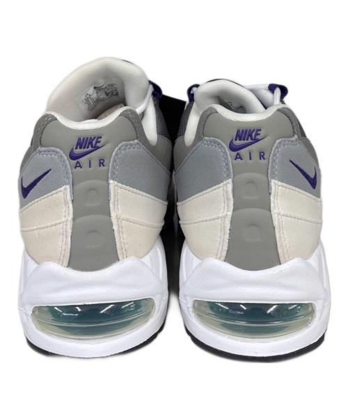 NIKE（ナイキ）NIKE (ナイキ) WMNS AIR MAX 95 BIG BUBBLE WHITE/COURT PURPLE-EMERALD GREEN ホワイト×グレー サイズ:28.5cmの古着・服飾アイテム