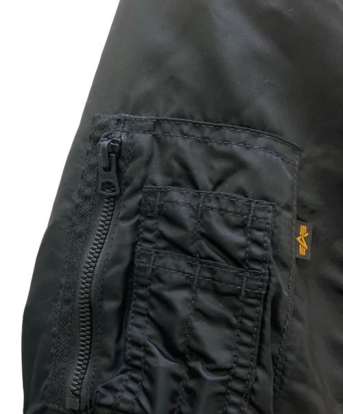 AVIREX（アヴィレックス）AVIREX (アヴィレックス) フーデッドリブジャケット ブラック サイズ:XLの古着・服飾アイテム
