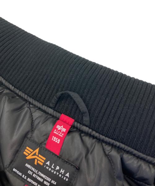 AVIREX（アヴィレックス）AVIREX (アヴィレックス) フーデッドリブジャケット ブラック サイズ:XLの古着・服飾アイテム
