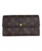 LOUIS VUITTONルイ ヴィトン）の古着「長財布　ポシェット・ポルトモネ クレディ」｜ブラウン