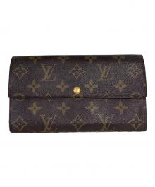 LOUIS VUITTON（ルイ ヴィトン）の古着「長財布　ポシェット・ポルトモネ クレディ」｜ブラウン