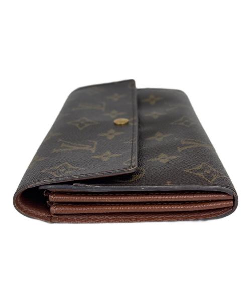 LOUIS VUITTON（ルイ ヴィトン）LOUIS VUITTON (ルイ ヴィトン) 長財布　ポシェット・ポルトモネ クレディ ブラウンの古着・服飾アイテム