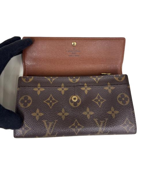LOUIS VUITTON（ルイ ヴィトン）LOUIS VUITTON (ルイ ヴィトン) 長財布　ポシェット・ポルトモネ クレディ ブラウンの古着・服飾アイテム
