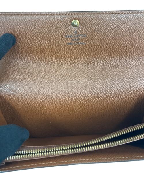 LOUIS VUITTON（ルイ ヴィトン）LOUIS VUITTON (ルイ ヴィトン) 長財布　ポシェット・ポルトモネ クレディ ブラウンの古着・服飾アイテム