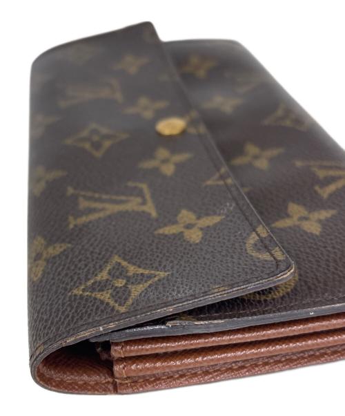 LOUIS VUITTON（ルイ ヴィトン）LOUIS VUITTON (ルイ ヴィトン) 長財布　ポシェット・ポルトモネ クレディ ブラウンの古着・服飾アイテム