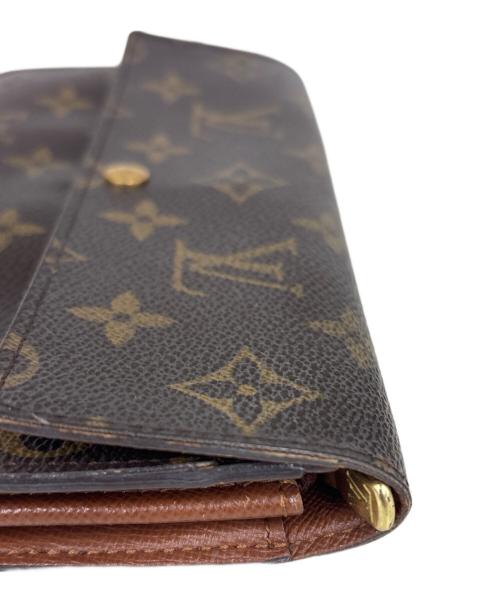 LOUIS VUITTON（ルイ ヴィトン）LOUIS VUITTON (ルイ ヴィトン) 長財布　ポシェット・ポルトモネ クレディ ブラウンの古着・服飾アイテム