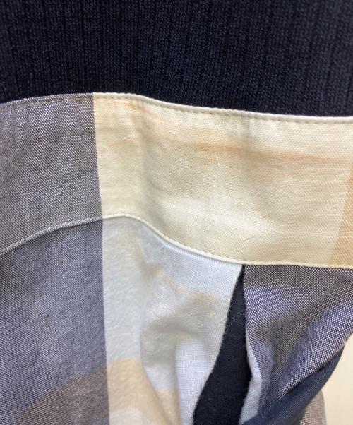 BLUE LABEL CRESTBRIDGE（ブルーレーベルクレストブリッジ）BLUE LABEL CRESTBRIDGE (ブルーレーベルクレストブリッジ) 半袖ワンピース ネイビー サイズ:36の古着・服飾アイテム