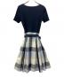 BLUE LABEL CRESTBRIDGE (ブルーレーベルクレストブリッジ) 半袖ワンピース ネイビー サイズ:36：5000円