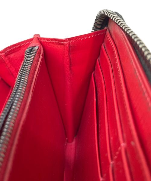 Christian Louboutin（クリスチャン・ルブタン）Christian Louboutin (クリスチャン・ルブタン) ラウンドファスナー財布 ブラックの古着・服飾アイテム