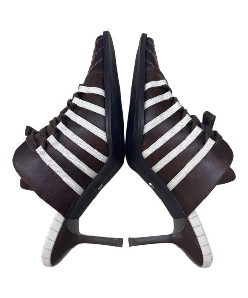 YELLO（イエロ）YELLO (イエロ) SNEAKER MULES ブラウン サイズ:Lの古着・服飾アイテム