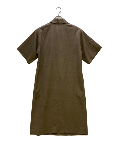 AURALEE（オーラリー）AURALEE (オーラリー) 半袖ワンピース 	トロピカルウールワンピース ブラウン サイズ:1の古着・服飾アイテム
