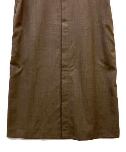 AURALEE（オーラリー）AURALEE (オーラリー) 半袖ワンピース 	トロピカルウールワンピース ブラウン サイズ:1の古着・服飾アイテム