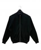 AURALEEオーラリー）の古着「薄手ニット SUPER HIGH GAUGE SWEAT ZIP BLOUSON」｜ブラック
