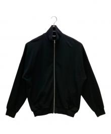 AURALEE（オーラリー）の古着「薄手ニット SUPER HIGH GAUGE SWEAT ZIP BLOUSON」｜ブラック
