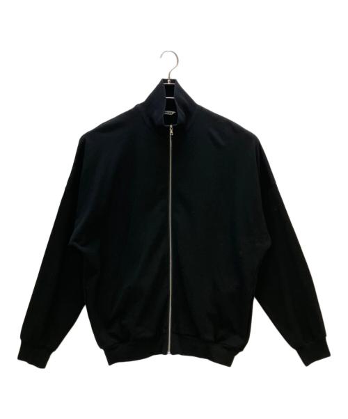 AURALEE（オーラリー）AURALEE (オーラリー) 薄手ニット SUPER HIGH GAUGE SWEAT ZIP BLOUSON ブラック サイズ:4の古着・服飾アイテム