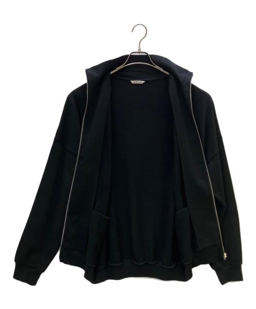 AURALEE（オーラリー）AURALEE (オーラリー) 薄手ニット SUPER HIGH GAUGE SWEAT ZIP BLOUSON ブラック サイズ:4の古着・服飾アイテム